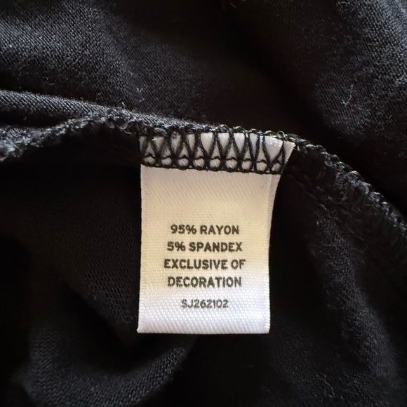 Sejour Never Worn Black Lace Trim Tank in Size 3X - Picture 5 of 6